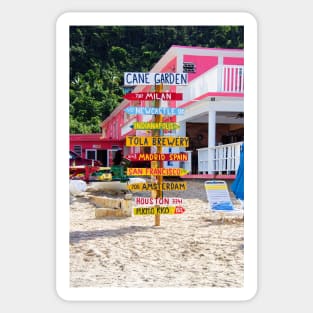 Cane Garden Beach, Tortola Sticker